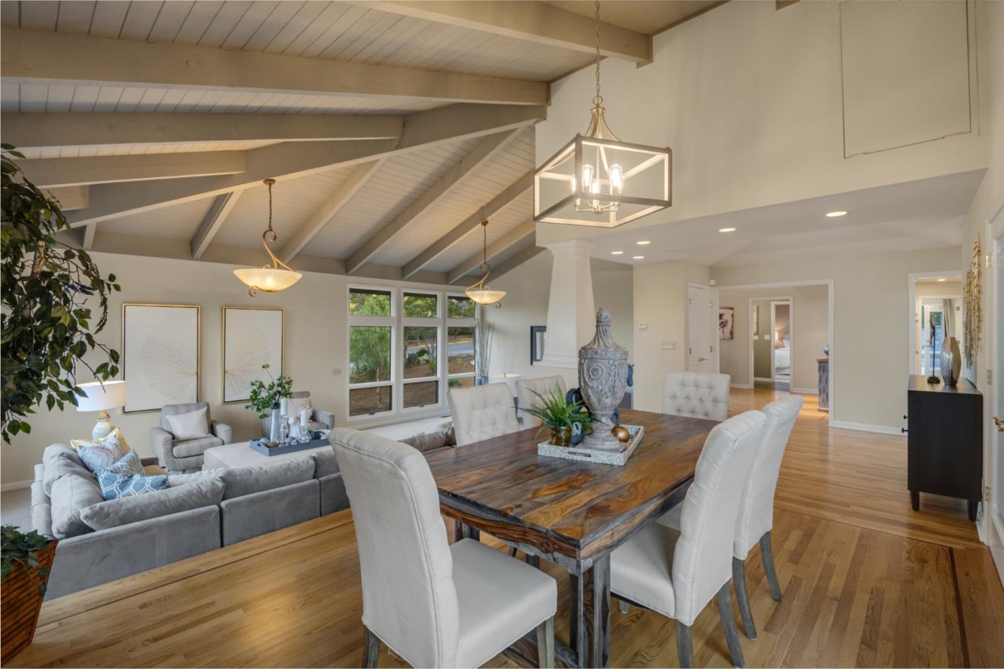 15076 Elm Park Monte Sereno, CA 95030 - Photo 12 of 68 a view of a dining room with furniture window and outside view