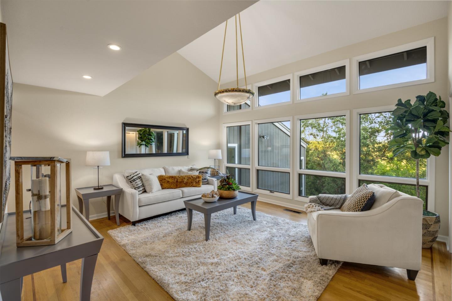 15076 Elm Park Monte Sereno, CA 95030 - Photo 13 of 68 a living room with furniture and a large window