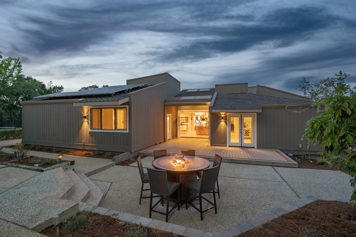 15076 Elm Park Monte Sereno, CA 95030 - Photo 2 of 68 a backyard of a house with table and chairs