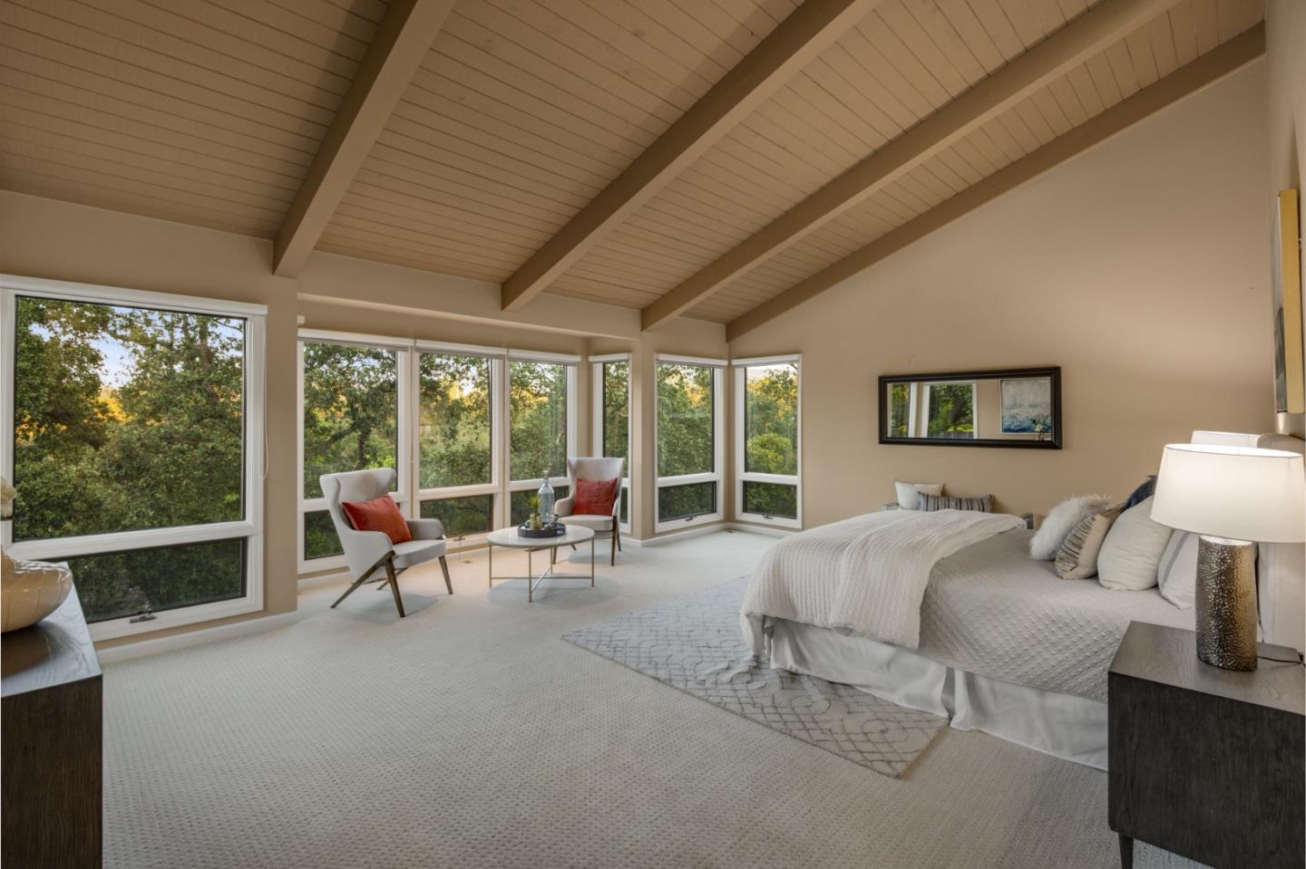 15076 Elm Park Monte Sereno, CA 95030 - Photo 29 of 68 a living room with furniture and a large window