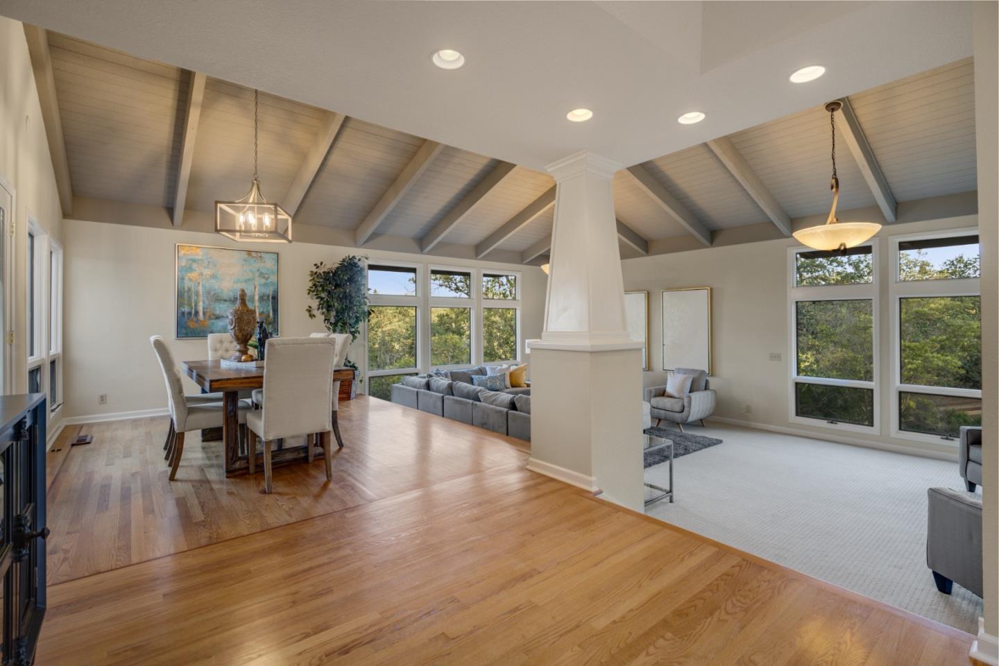 15076 Elm Park Monte Sereno, CA 95030 - Photo 5 of 68 a view of a dining room with furniture window and outside view