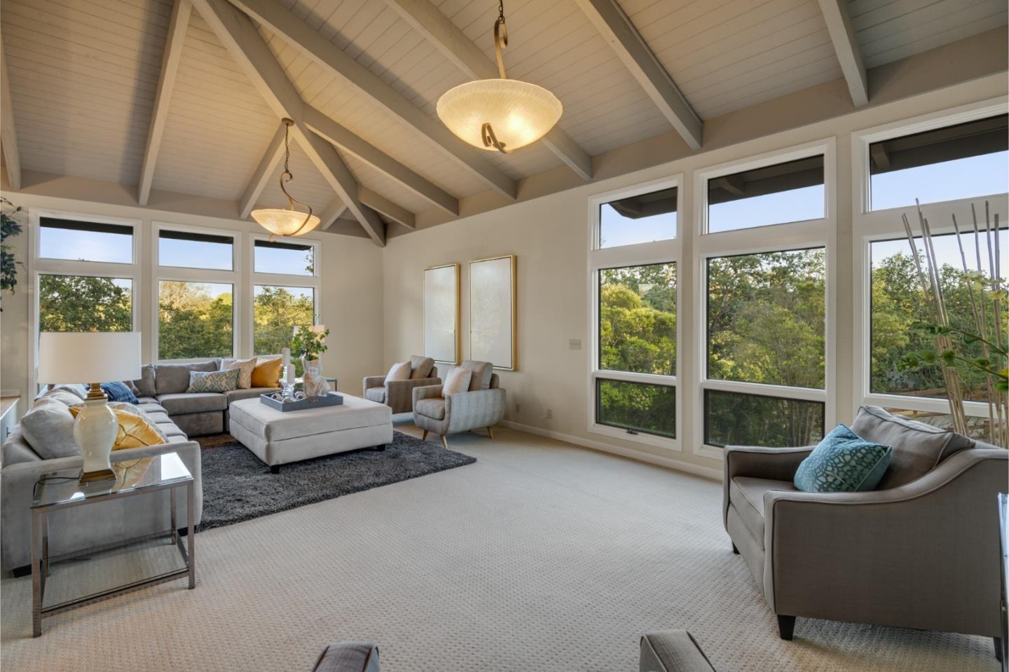15076 Elm Park Monte Sereno, CA 95030 - Photo 6 of 68 a living room with furniture and a large window