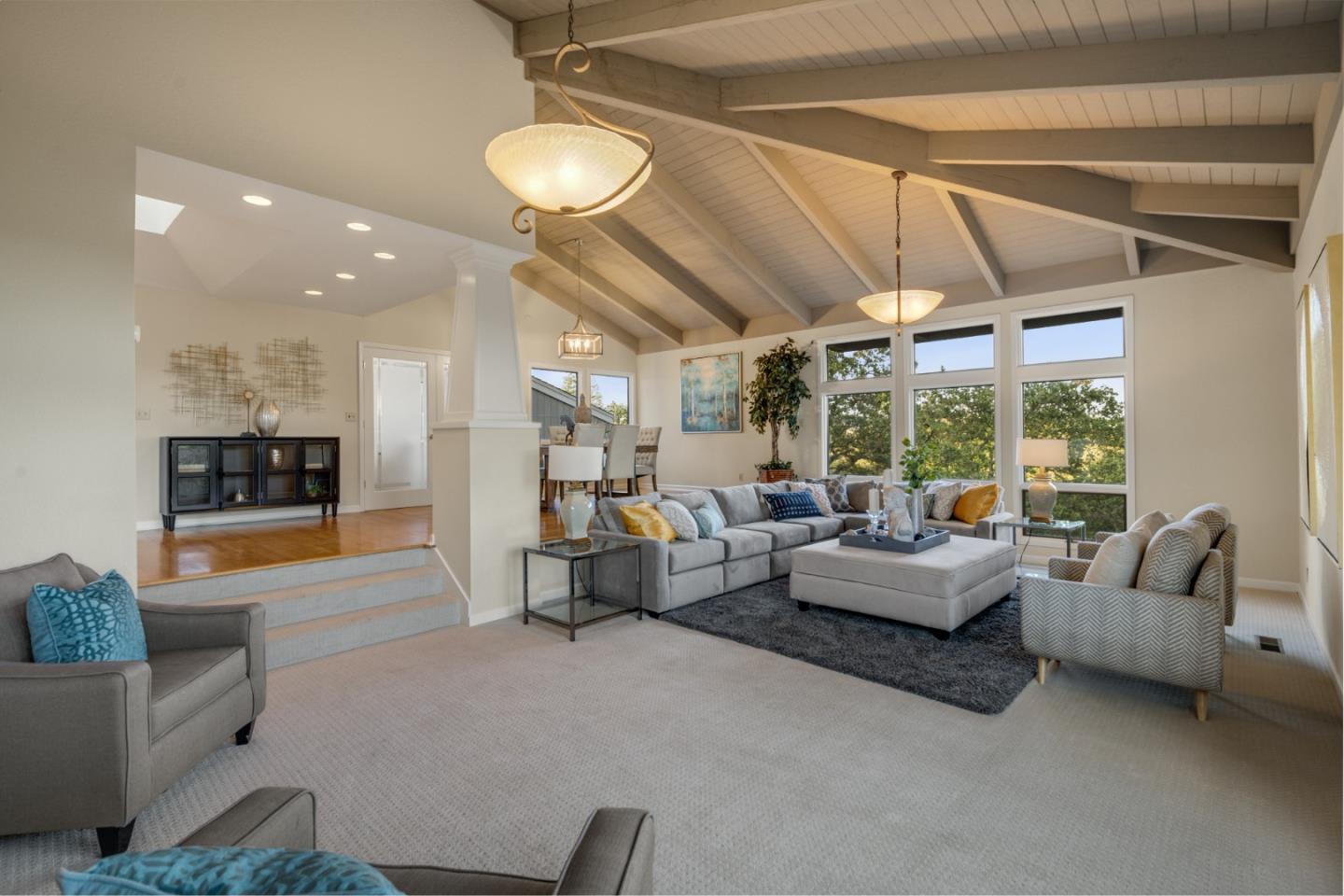 15076 Elm Park Monte Sereno, CA 95030 - Photo 7 of 68 a living room with furniture and a large window