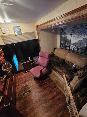 a room with furniture