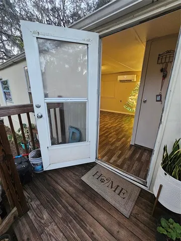 a view of wooden floor in a gallery