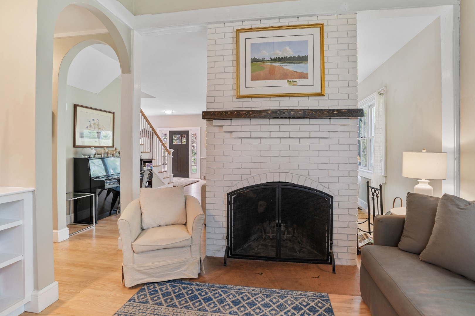 10 North Bog Road Edgartown, MA 02539 - Photo 20 of 37 rear den with fireplace