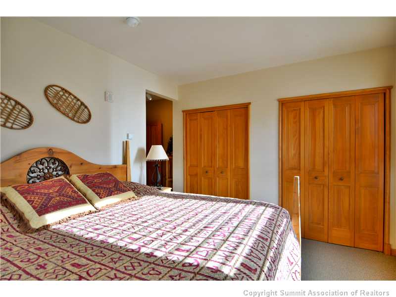 195 River Run Road, Unit 8043 Keystone, CO 80435 - Photo 9 of 25 Master Bedroom. Dual closets in the master bedroom.