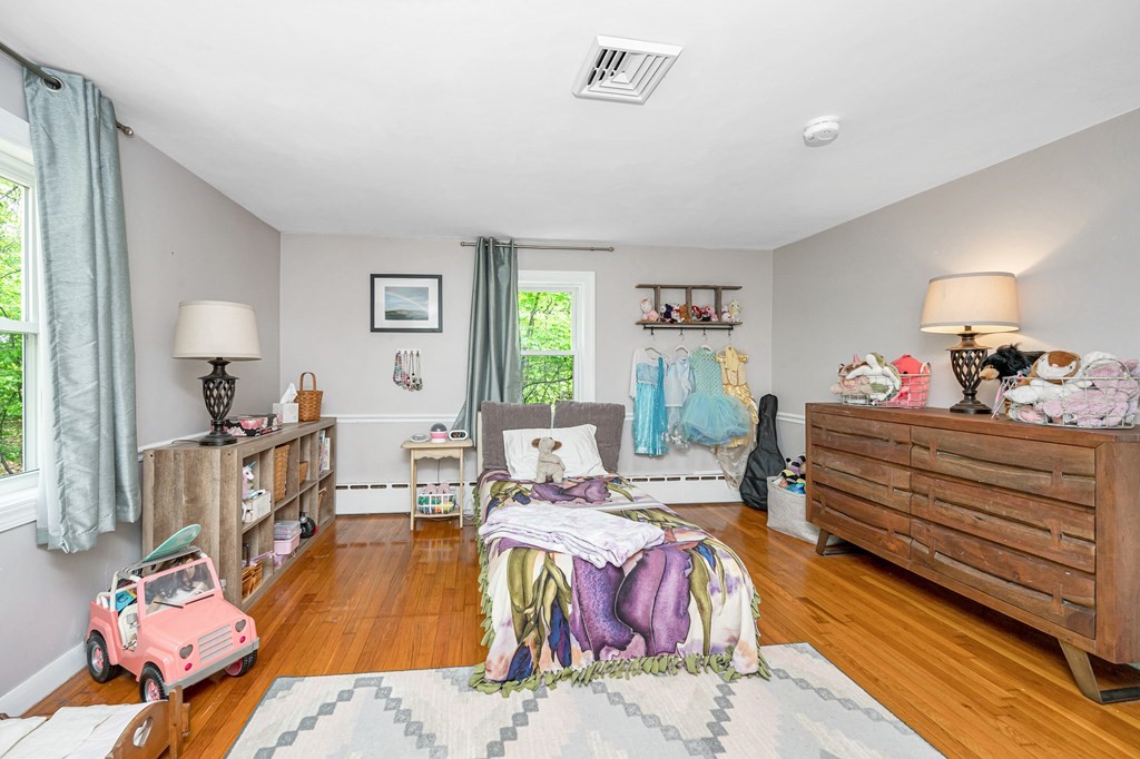 222 Gates Pond Road Berlin, MA 01503 - Photo 17 of 36 a bed room with furniture and a wooden floor