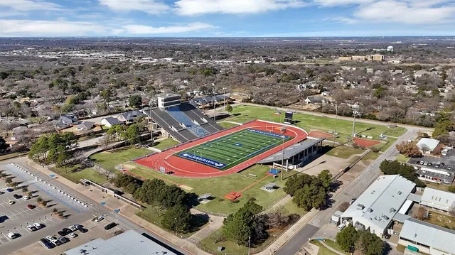 an aerial view of a city