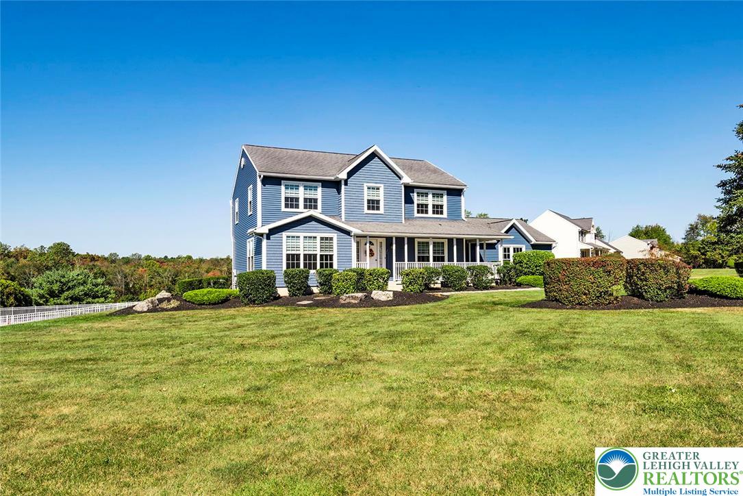 520 5 Points Richmond Road Bangor, PA 18013 - Photo 3 of 48 a front view of a house with a big yard
