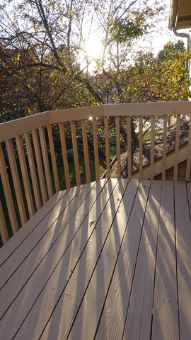 913 Ridgefield Lane Wheeling, IL 60090 - Photo 21 of 23 a view of a balcony with wooden floor and fence