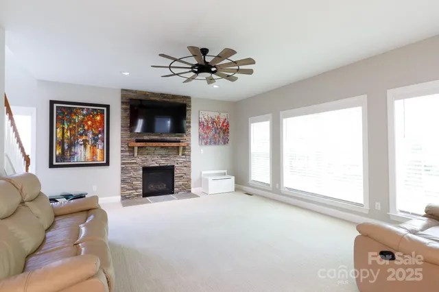 a aerial view of a house