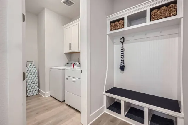 a room with storage and utility