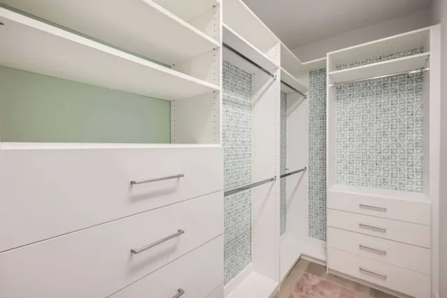 a view of walk in closet