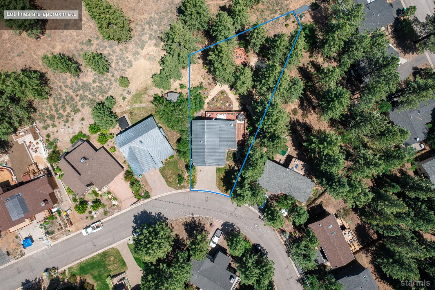 1121 Sundown Trail South Lake Tahoe, CA 96150 - Photo 33 of 40 an aerial view of a house with yard