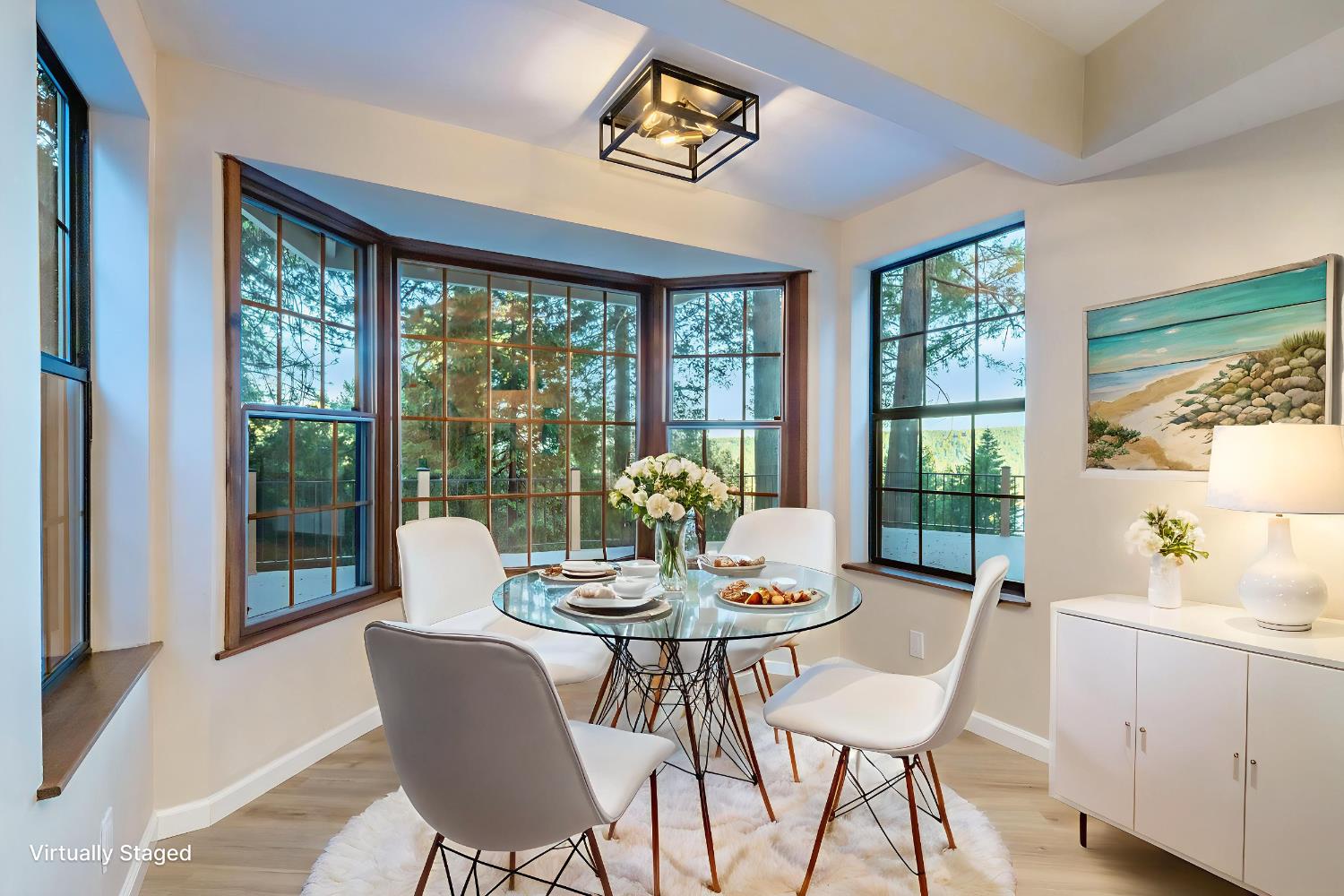 13008 Summit Ridge Drive Nevada City, CA 95959 - Photo 23 of 65 a dining room with furniture a chandelier and wooden floor