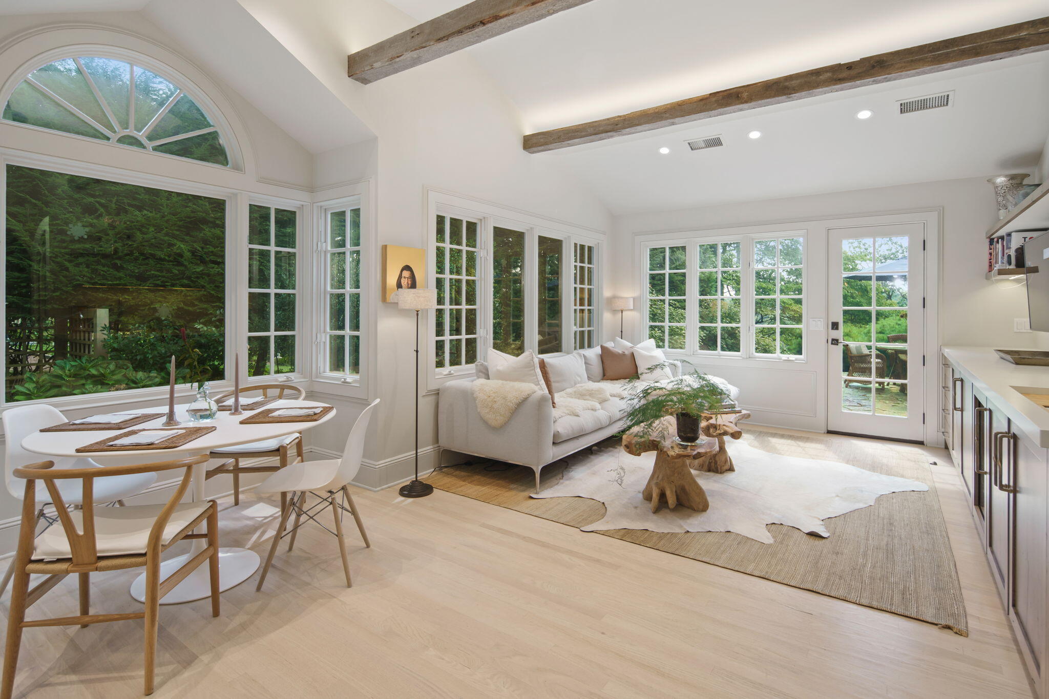 147 Fox Run Road New Canaan, CT 06840 - Photo 12 of 65 a living room with furniture and large windows