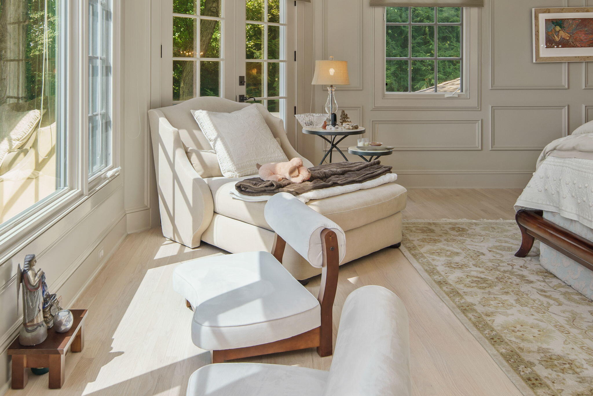 147 Fox Run Road New Canaan, CT 06840 - Photo 36 of 65 a living room with furniture and a floor to ceiling window