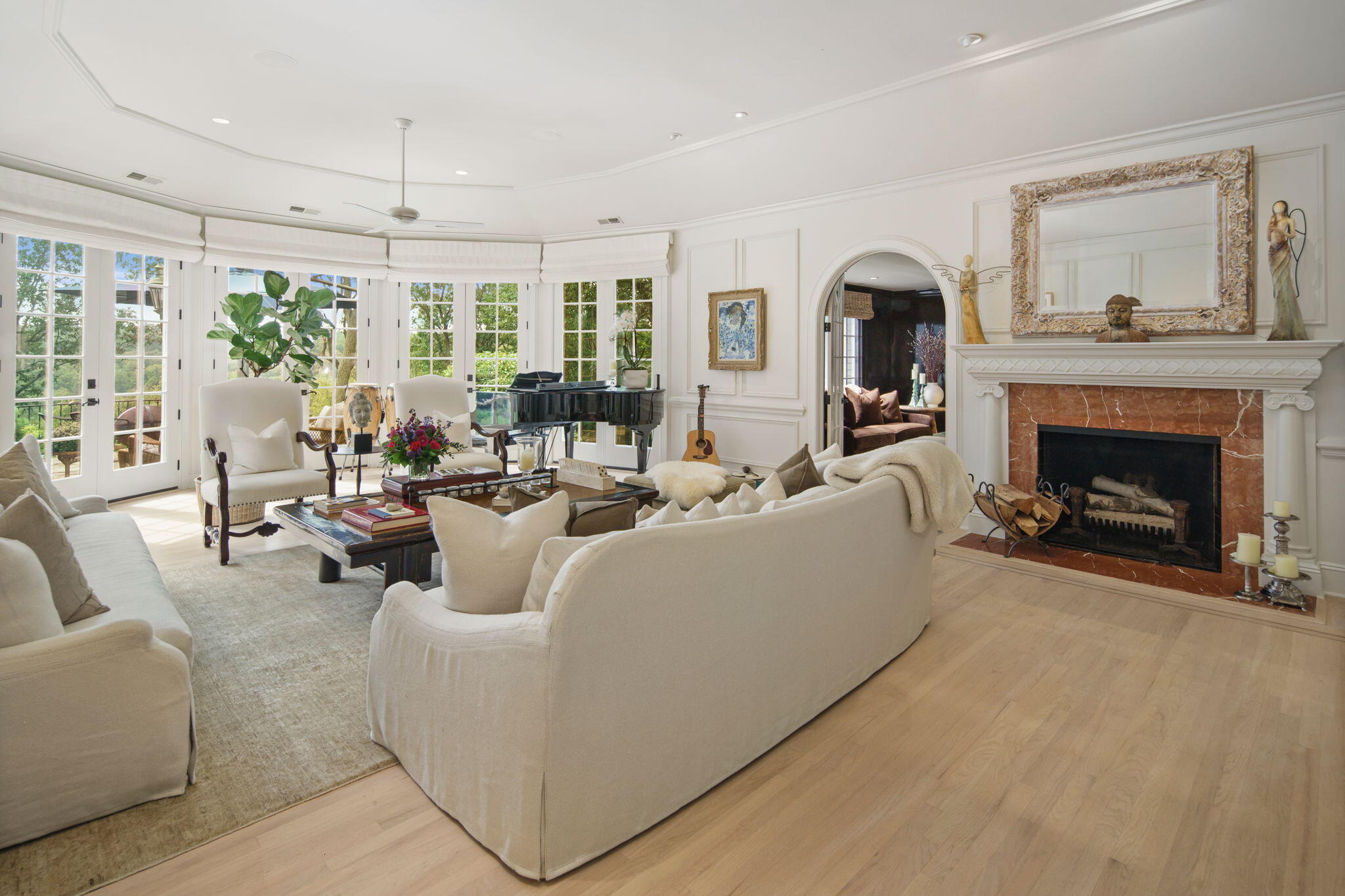 147 Fox Run Road New Canaan, CT 06840 - Photo 8 of 65 a living room with furniture and a fireplace