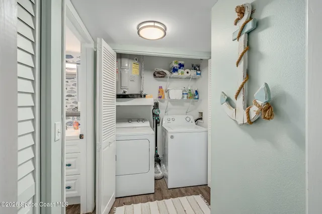 a view of storage and utility room