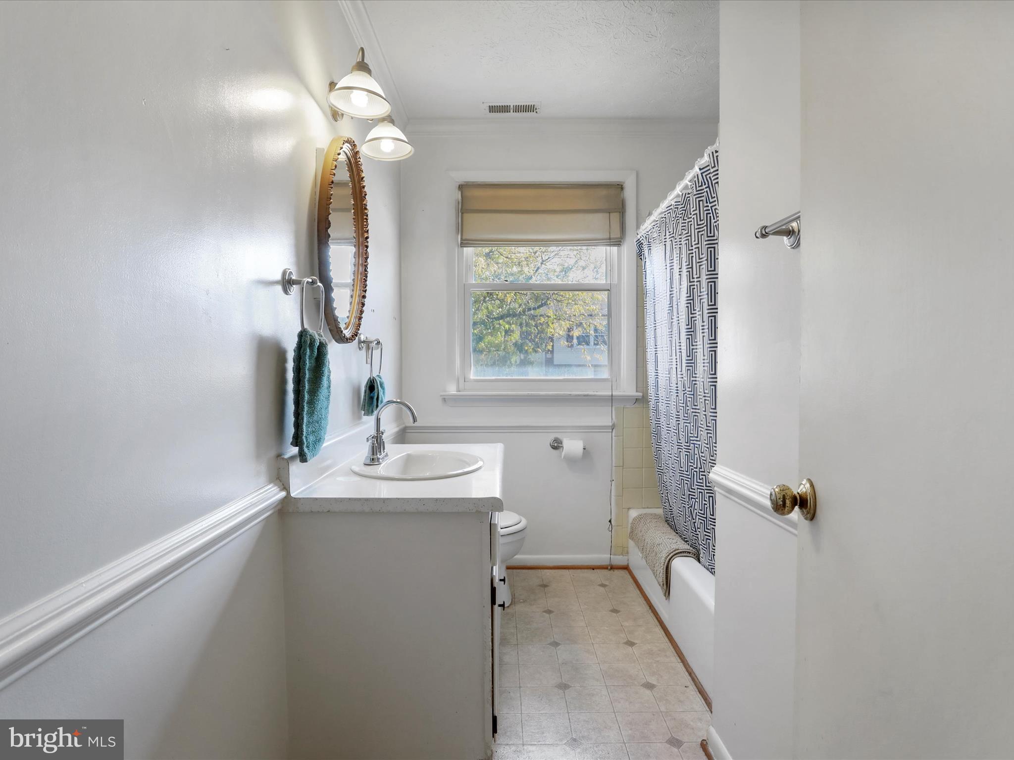 239 Chestnut Street Winchester, VA 22601 - Photo 16 of 35 a bathroom with a sink a toilet and mirror