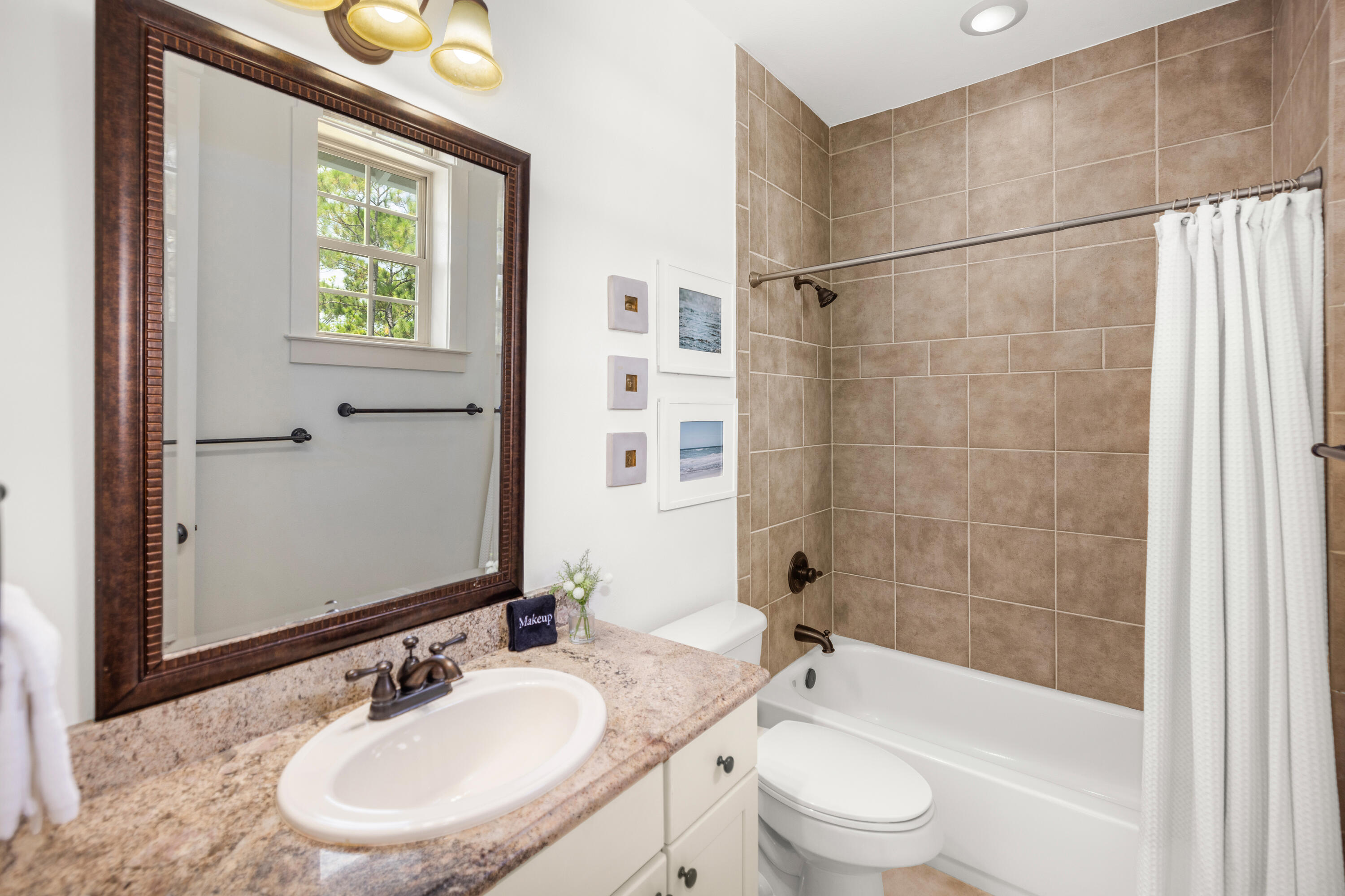 402 Redbud Lane Inlet Beach, FL 32461 - Photo 29 of 44 a bathroom with a sink toilet and shower