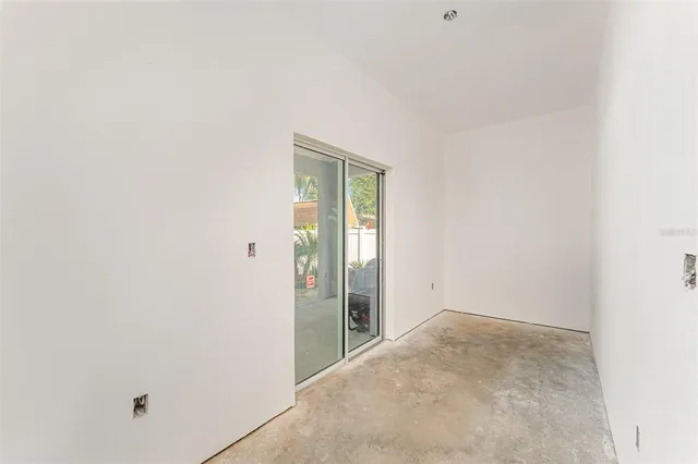 a view of an empty room