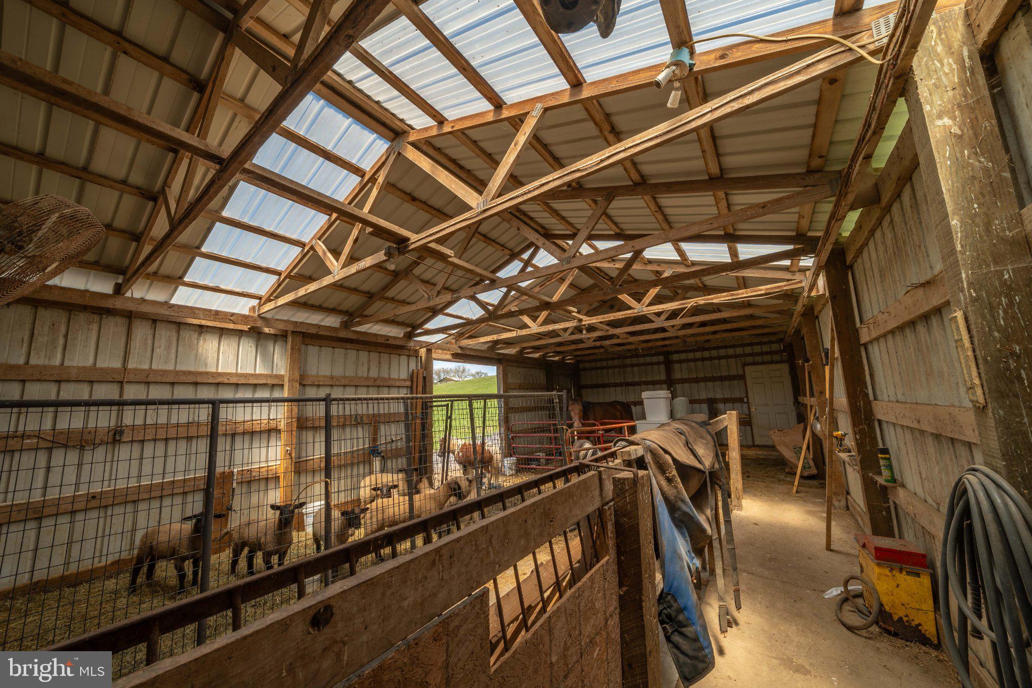 340 Applehouse Road Belleville, PA 17004 - Photo 71 of 76 Rustic barn with sheep and open space.