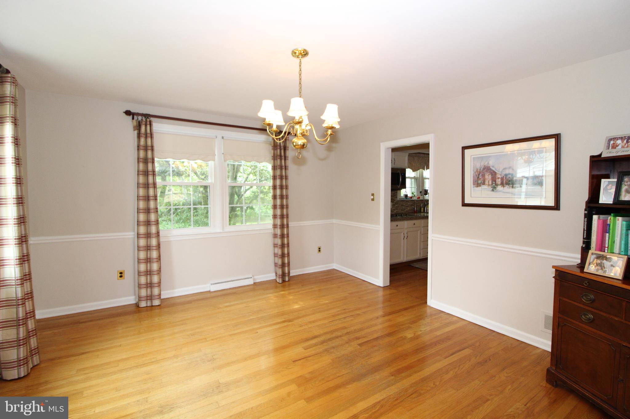 Dining Room with Chair Rail and Classic Charm