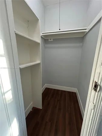 a view of closet area