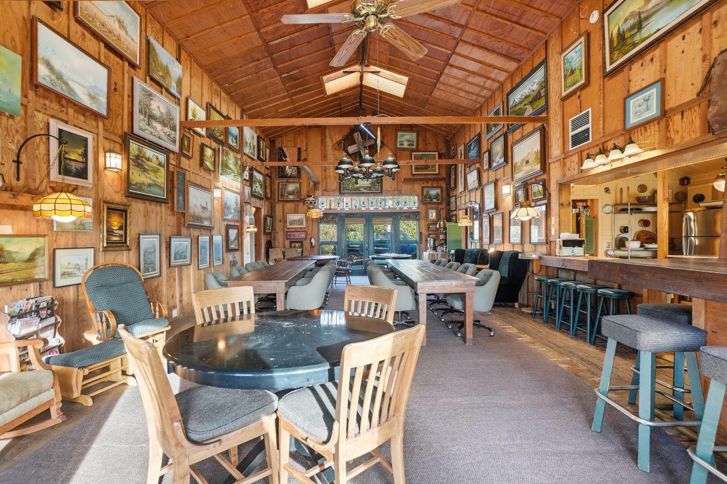 21645 Parrotts Ferry Road Sonora, CA 95370 - Photo 25 of 95 The dining area in the Dairy Barn