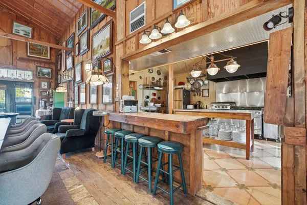 a view of under an umbrella