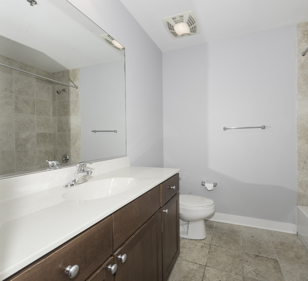 901 West Madison Street, Unit 818 Chicago, IL 60607 - Photo 6 of 26 a bathroom with a sink a toilet and shower