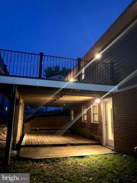 9813 Moyer Road Damascus, MD 20872 - Photo 41 of 43 Patio and Deck at Night