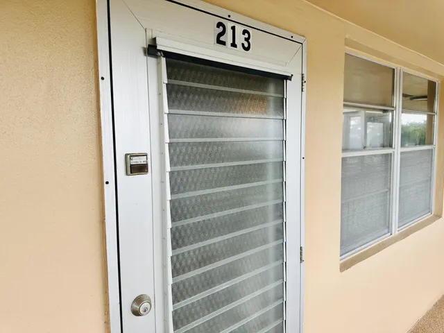 a view of front door