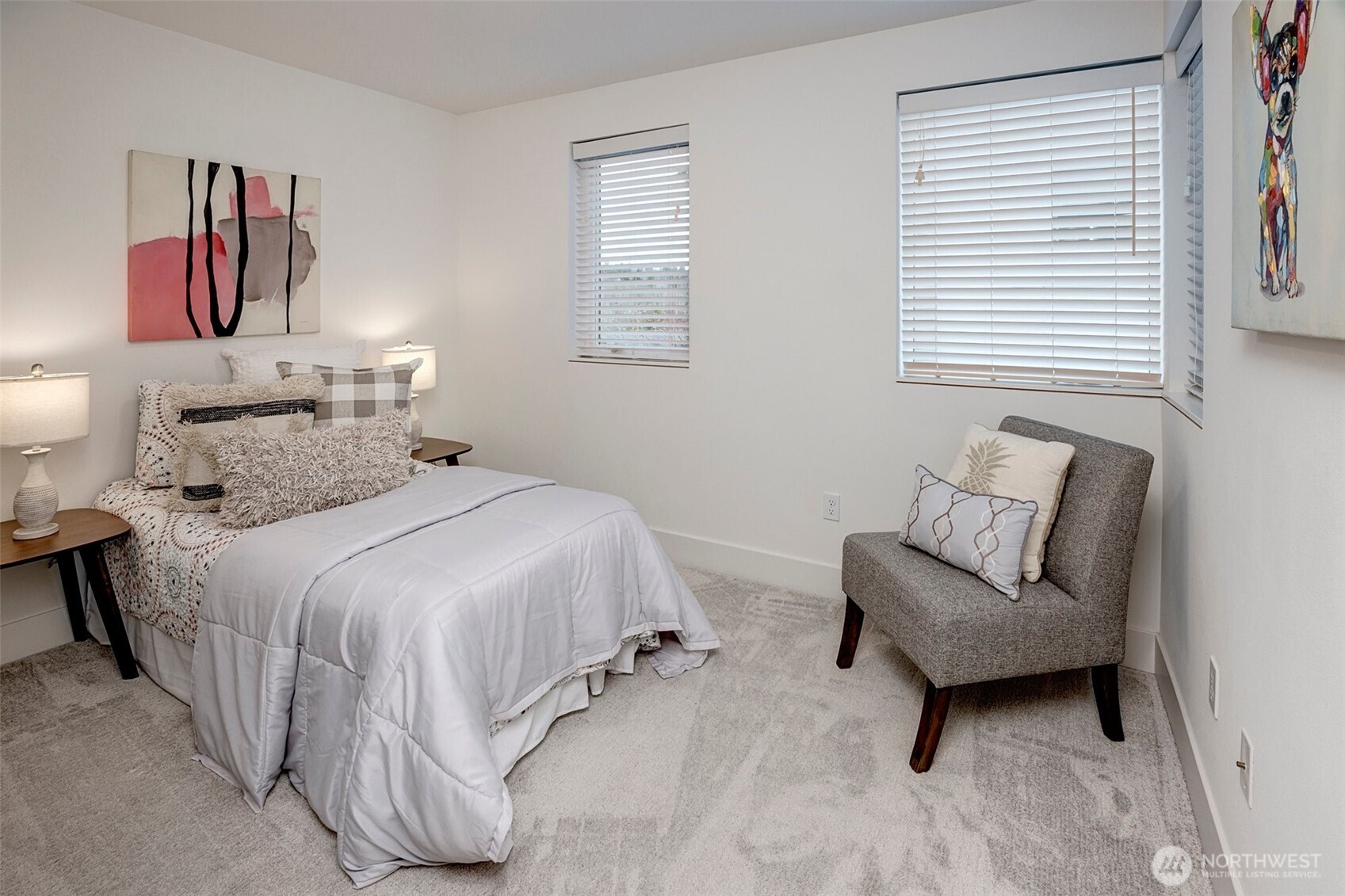 4274 Northeast 50th Street Seattle, WA 98105 - Photo 21 of 22 a bedroom with a bed and a couch
