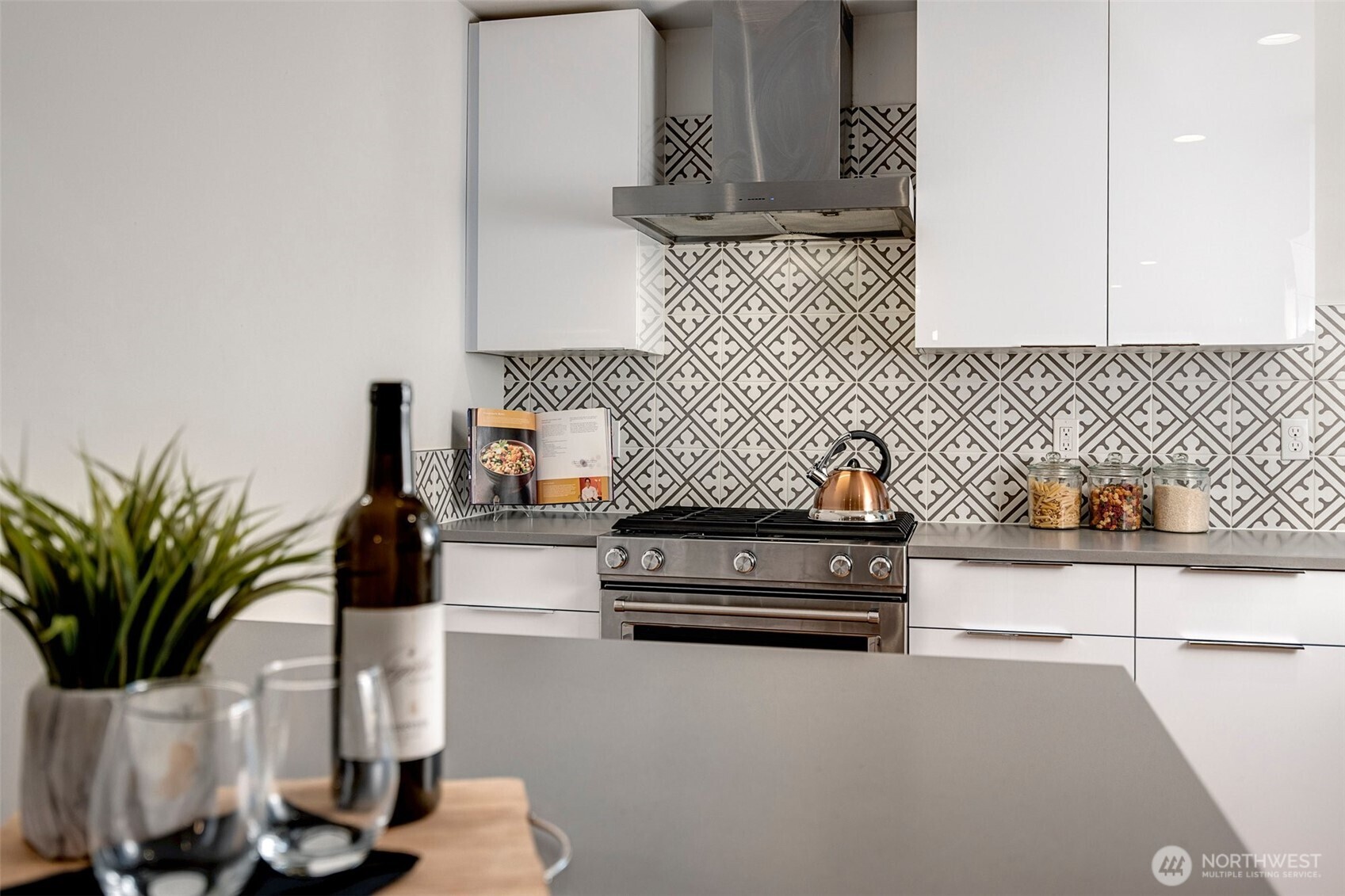 4274 Northeast 50th Street Seattle, WA 98105 - Photo 9 of 22 a picture of a kitchen with a sink and a potted plant