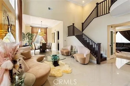 a view of entryway and patio with couches