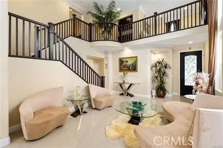 a view of entryway and livingroom