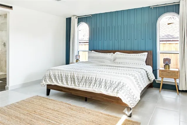 a view of a backyard with a garden