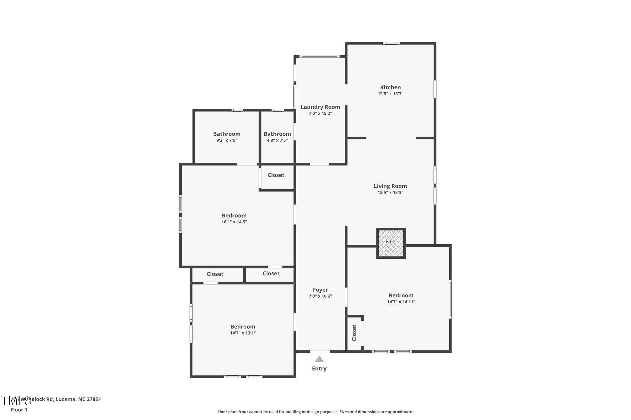 206 West Blalock Road Lucama, NC 27851 - Photo 35 of 35 a picture of a room with a white wall and white walls