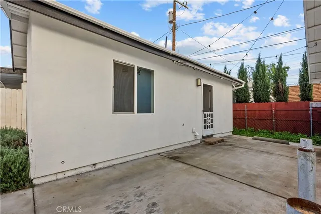 a backyard of a house