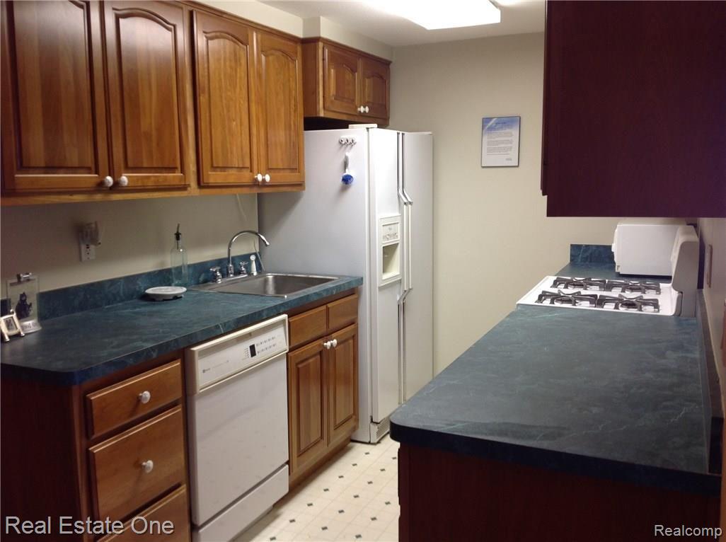 15343 Bird Road Linden, MI 48451 - Photo 30 of 47 Cherry cabinets in 2nd lower level kitchen has refrigerator, dishwasher & stove!