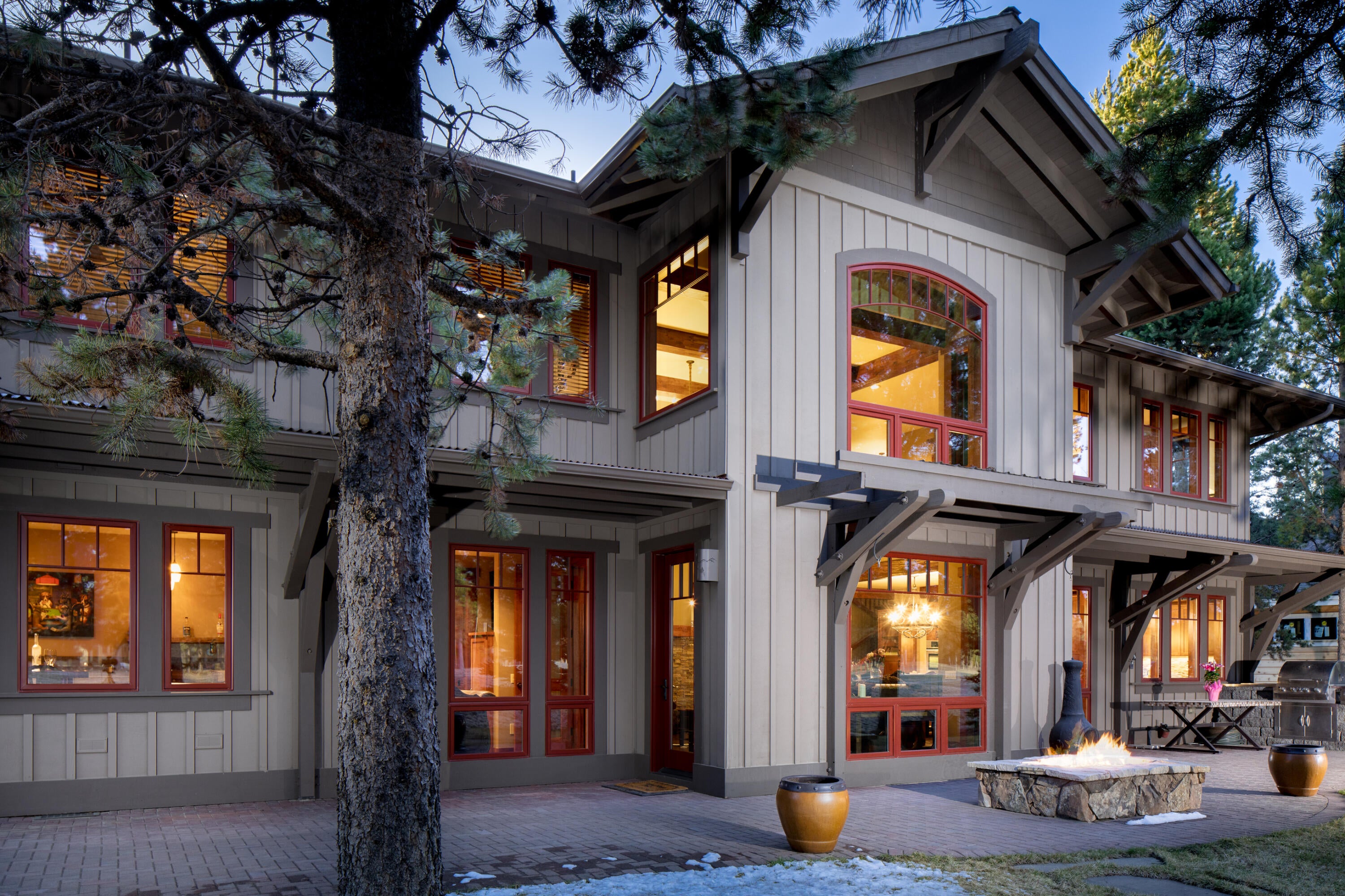 56688 Dancing Rock Loop Bend, OR 97707 - Photo 1 of 26 25 Rear Exterior Twilight