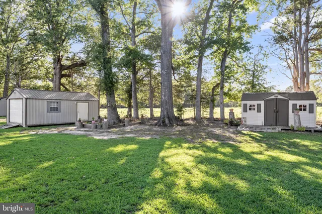 a view of a house with a yard and a tree