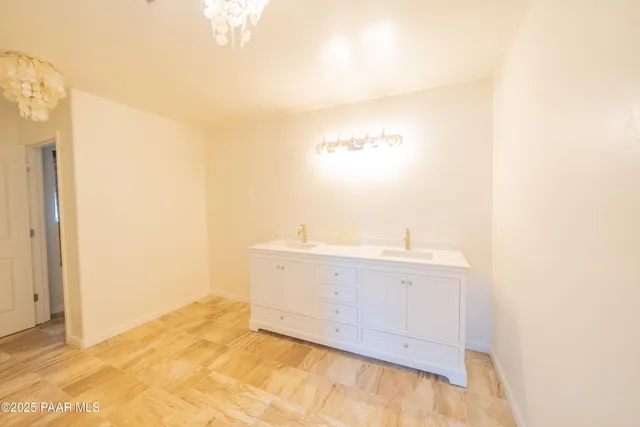 a view of an empty room