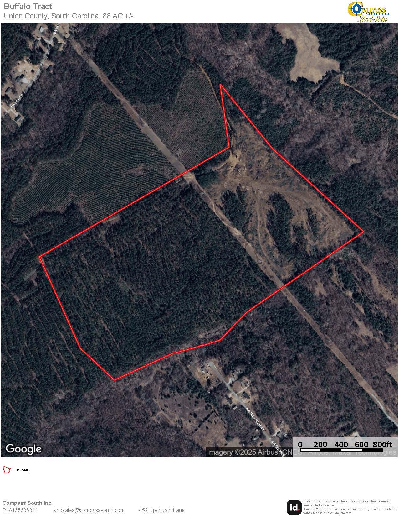 0 Bailey Road Buffalo, SC 29321 - Photo 14 of 16 Buffalo Tract Aerial Map
