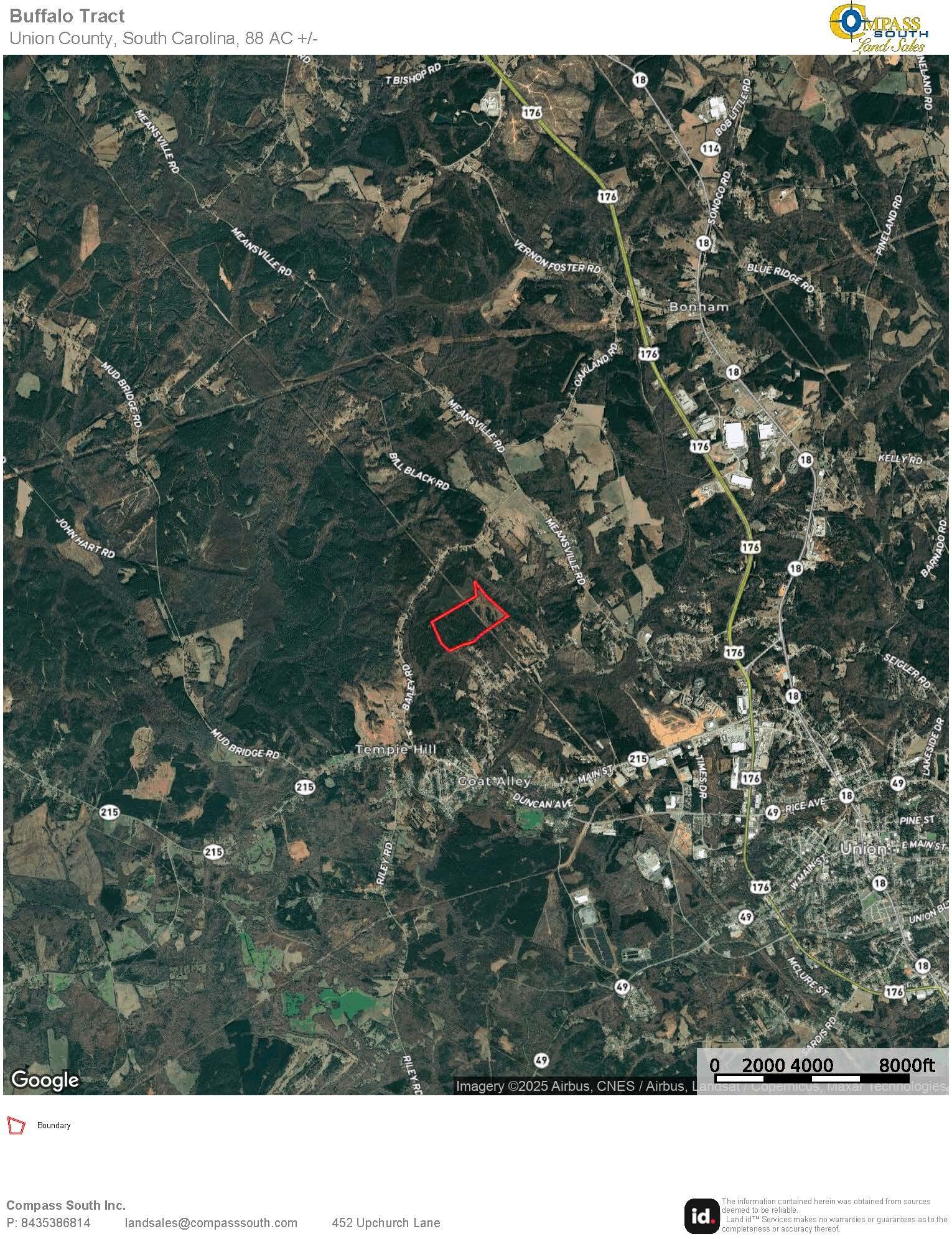 0 Bailey Road Buffalo, SC 29321 - Photo 15 of 16 Buffalo Tract Location Map 1