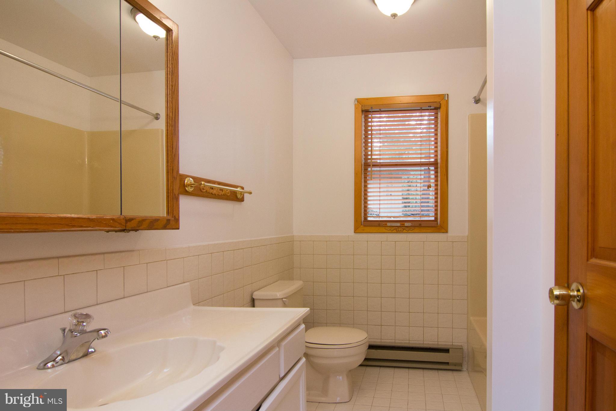 19306 Resh Mill Road Hampstead, MD 21074 - Photo 12 of 30 a bathroom with a sink a toilet and mirror
