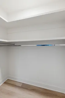 a view of a room with rack on the wall